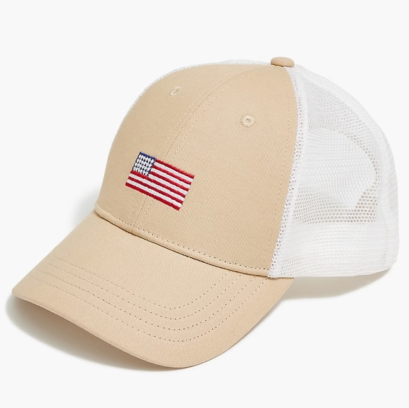 J. Crew Embroidered Trucker Hat NEW One Size - Picture 1 of 2
